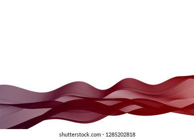 red line wave abstract background 