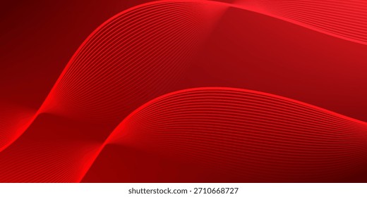 Fondo de elemento de ondulación de línea roja
