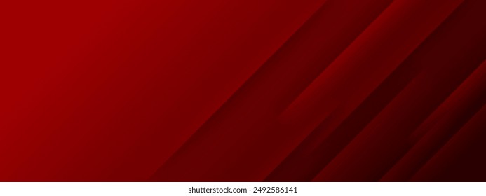 Red line with white architecture futuristic background minimal concept vector illustration subtle design.