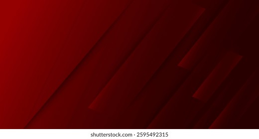 Red line with white architecture futuristic background minimal concept vector illustration subtle design.