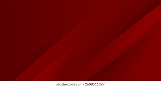 Red line with white architecture futuristic background minimal concept vector illustration subtle design.