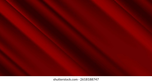 Red line with white architecture futuristic background minimal concept vector illustration subtle design.