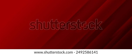 Red line with white architecture futuristic background minimal concept vector illustration subtle design.