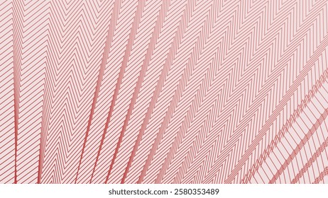 Red line zig zag pattern background for fabric style or presentation