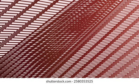 Red line zig zag pattern background for fabric style or presentation