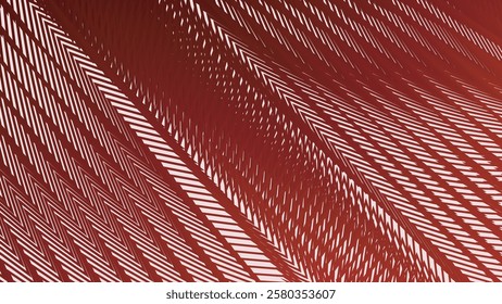 Red line zig zag pattern background for fabric style or presentation