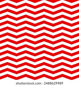 Red line zigzag abstract pattern background. Vector Illustration