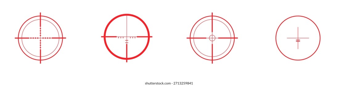 Símbolos lineales rojos diseñados para mayor claridad y precisión sobre un fondo blanco brillante.
