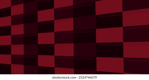Líneas rojas con fondo arquitectónico negro Concepto futurista Ilustración vectorial Diseño liso mínimo.