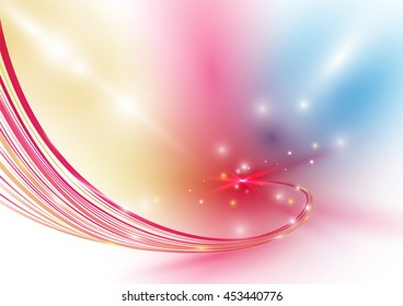 Red Lines curve Abstract technology Background