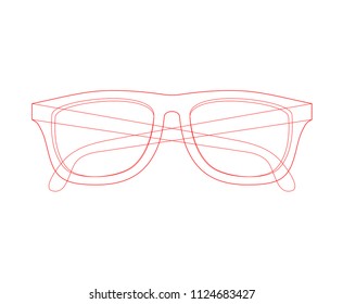 red lines glasses