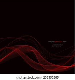 Red lines on black background