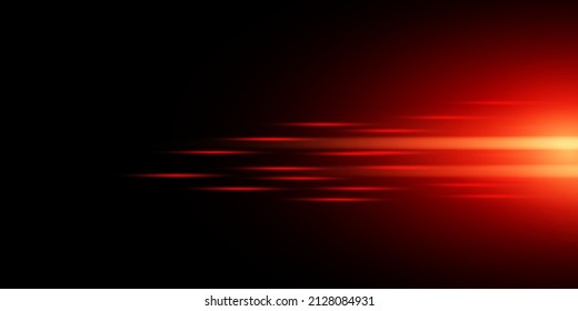 Red lines, rays. Film texture background with light bleed through on black background