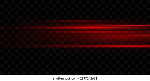 Red lines, rays. Film texture background with light translucence on transparent background