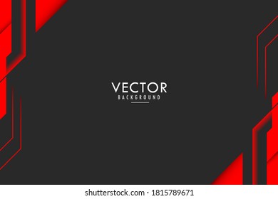 Red Lines Shape Modern Technology Abstract Geometric Background Wallpaper