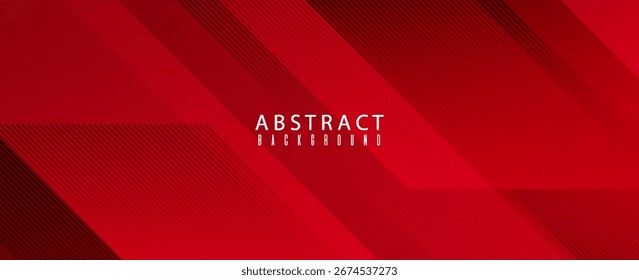 Red lines techno abstract background overlap layer on dark space with diagonal shape effect decoration. vector Illustration
