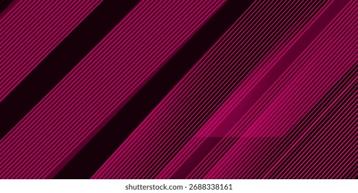Red lines techno abstract background overlap layer on dark space with diagonal shape effect decoration. Modern graphic design element stripes style concept for web banner, card, or brochure cover
