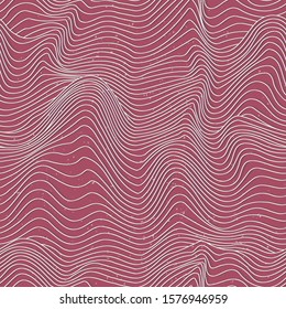 Red lines vector seamless pattern.