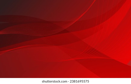 red lines waves curves smooth gradient abstract background