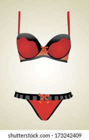 Red lingerie