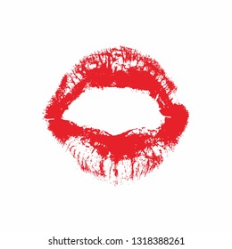 Red lip icon