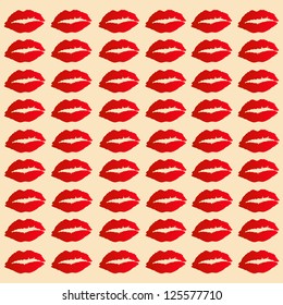red lip seamless background