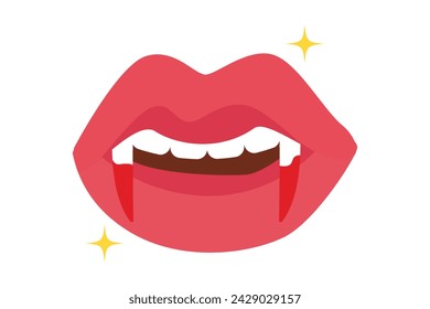 Red Lips Funny Sticker Design