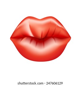 Red lips icon