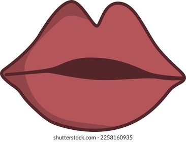 Los labios rojos son muy hermosos.