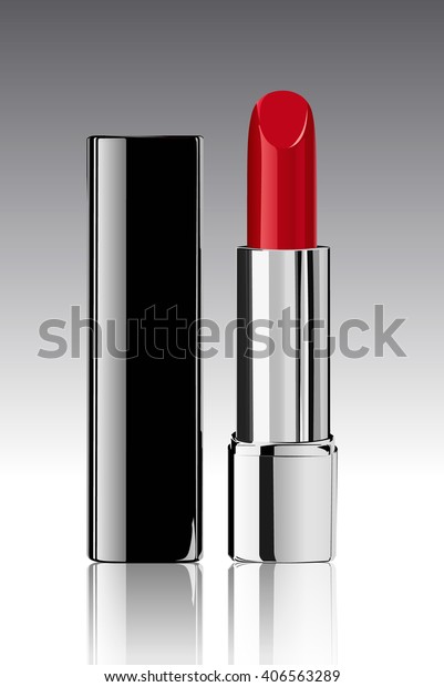 Red Lipstick Stock Vector (Royalty Free) 406563289