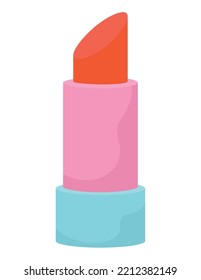 red lipstick design over white