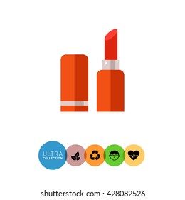 Red lipstick icon