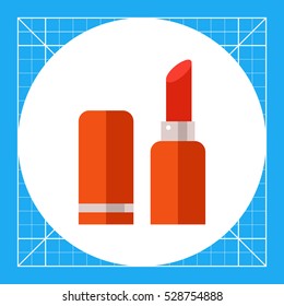 Red lipstick icon