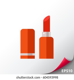 Red lipstick icon