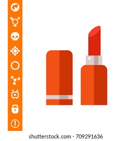 Red lipstick icon