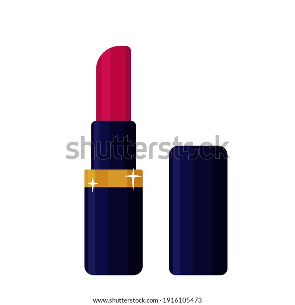 Red lipstick icon\
vector illustration