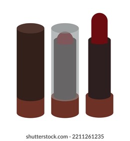 Red lipstick. Three different look options