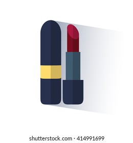 red lipstick, vector
