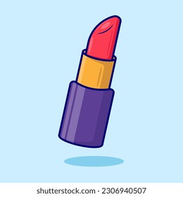 Red lipstick Vector, Flat Icon, Flat Design