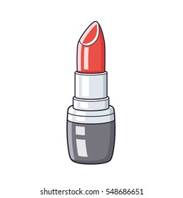 Red lipstick vector isolated.