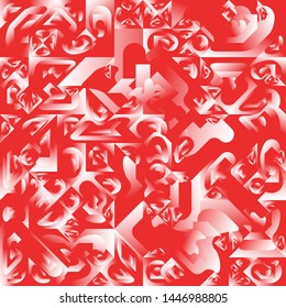 Red Liquid Geometric Background Design, Fluid Gradient Geometric Backdrop Shapes Art Composition, Futuristic Minimal Design Poster, Abstract Fest Creative Template
