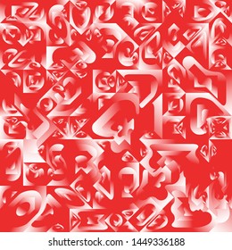 Diseño de fondo geométrico del líquido rojo, formas de fondo geométrico del degradado del fluido, composición artística, afiche de diseño minimalista futurista, plantilla creativa del festival abstracto