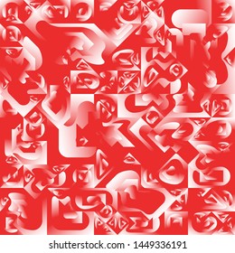 Red Liquid Geometric Background Design, Fluid Gradient Geometric Backdrop Shapes Art Composition, Futuristic Minimal Design Poster, Abstract Fest Creative Template