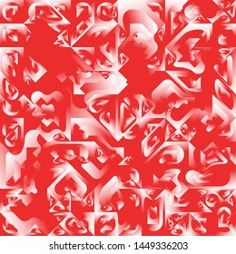 Geometrisches Hintergrunddesign mit rotem flüssigem geometrischem Hintergrund, geometrische Rahmenformen mit fließendem Farbverlauf, futuristisches Minimal-Design-Poster, abstrakte, fest-kreative Vorlage