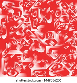 Red Liquid Geometric Background Design, Fluid Gradient Geometric Backdrop Shapes Art Composition, Futuristic Minimal Design Poster, Abstract Fest Creative Template