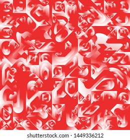 Diseño de fondo geométrico del líquido rojo, formas de fondo geométrico del degradado del fluido, composición artística, afiche de diseño minimalista futurista, plantilla creativa del festival abstracto