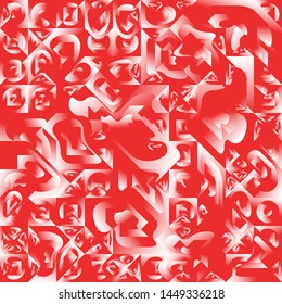 Red Liquid Geometric Background Design, Fluid Gradient Geometric Backdrop Shapes Art Composition, Futuristic Minimal Design Poster, Abstract Fest Creative Template