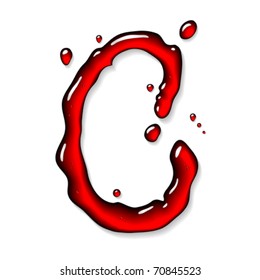 Letra roja líquida