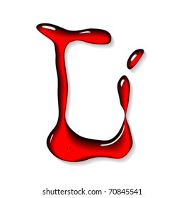 Letra roja líquida