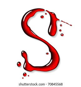Letra roja líquida